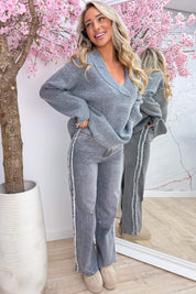 The comfy girl club trui - Dk. grijs
