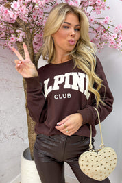 Alpine club teddy sweater - Bruin