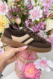 Cozy steps teddy sneakers - Bruin
