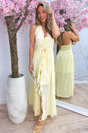 Honolulu maxi dress - Geel