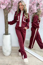 Easy days comfy co-ord - Bordeaux