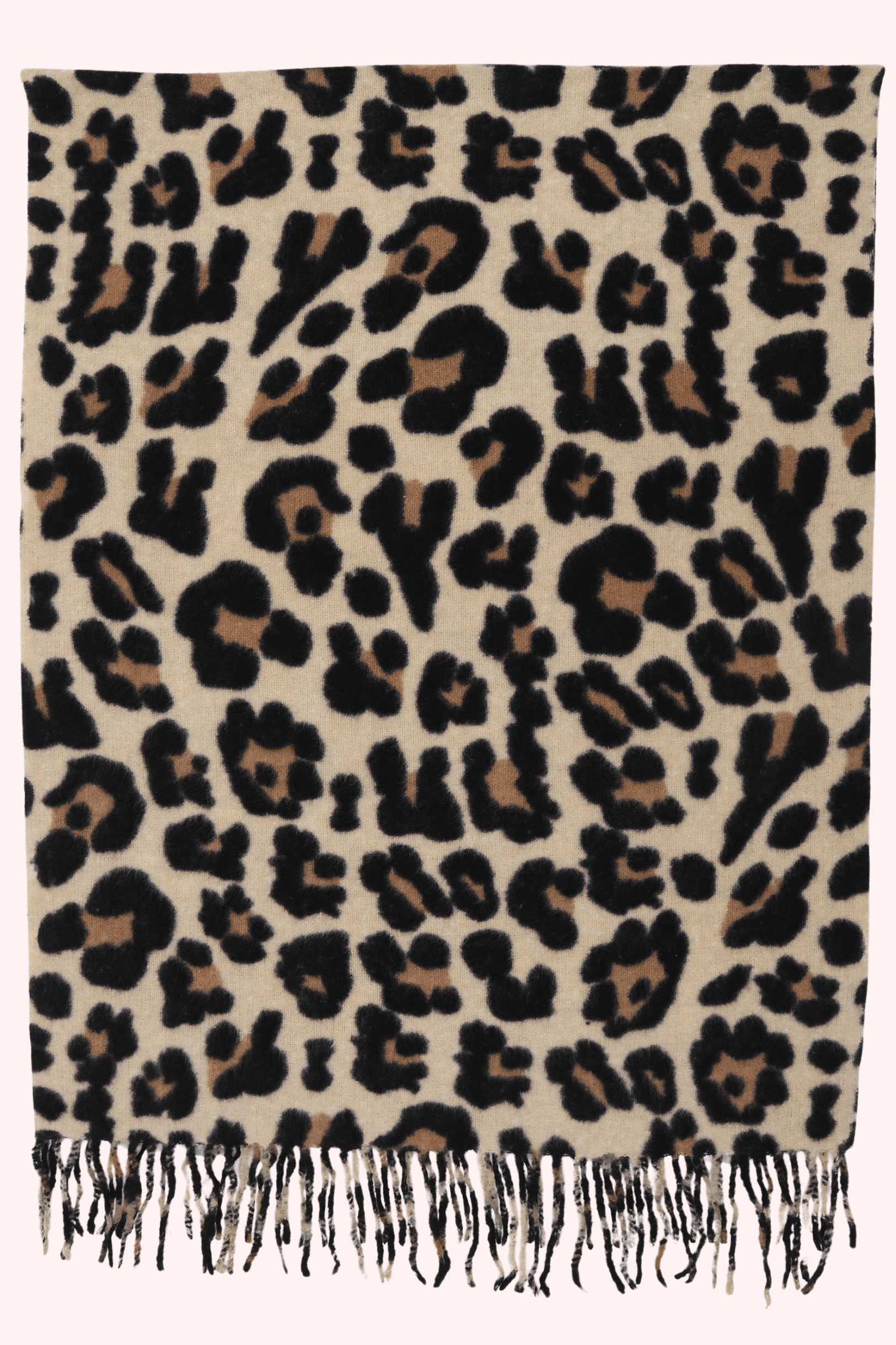 Leopard sjaal - Beige