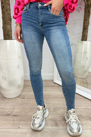 Push up skinny jeans T5355-1 - Jeans blue