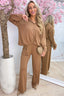 Match me if you can travel co-ord - Camel