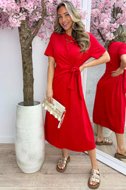 Wrap it up dress - Rood