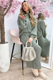 Cozy all day co-ord - Army