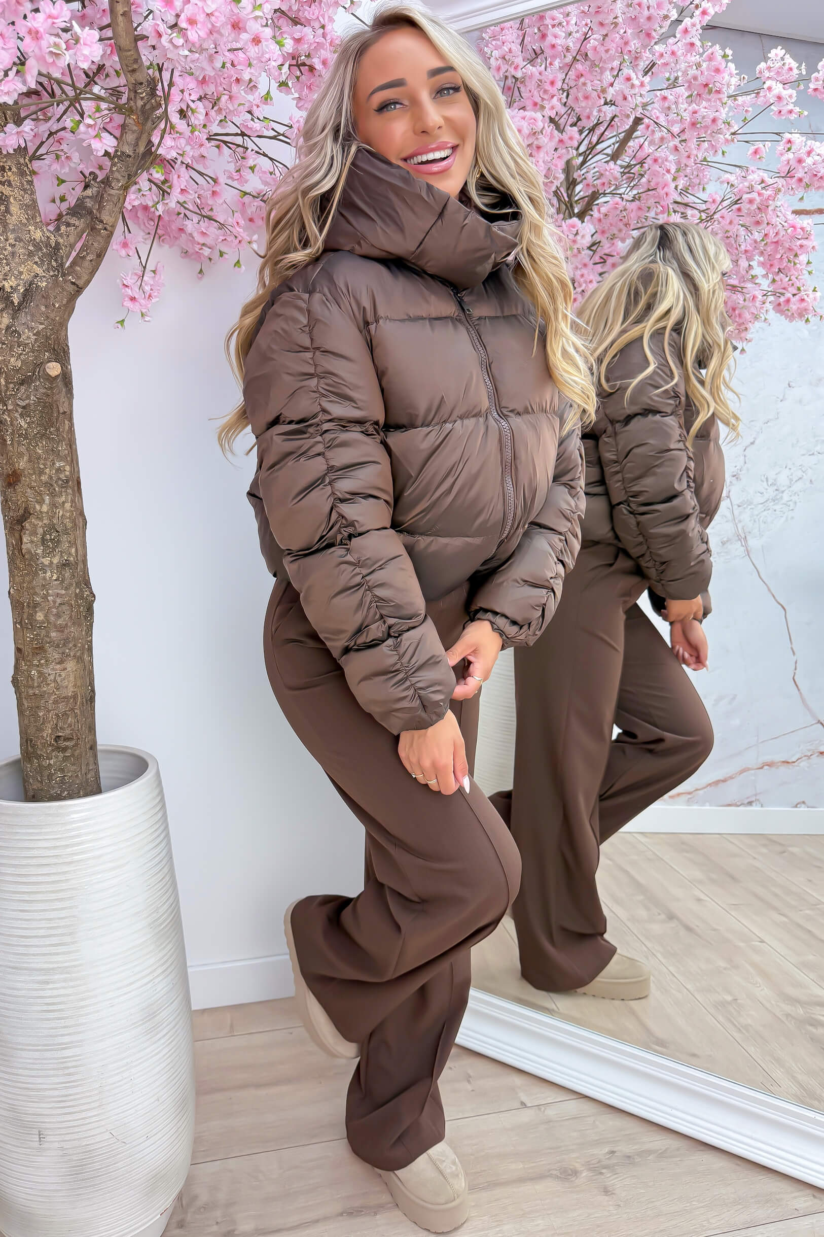 Too cool to freeze puffy winterjas - Bruin