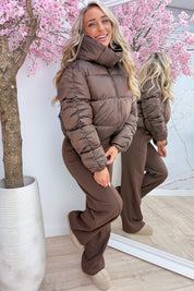 Too cool to freeze puffy winterjas - Bruin