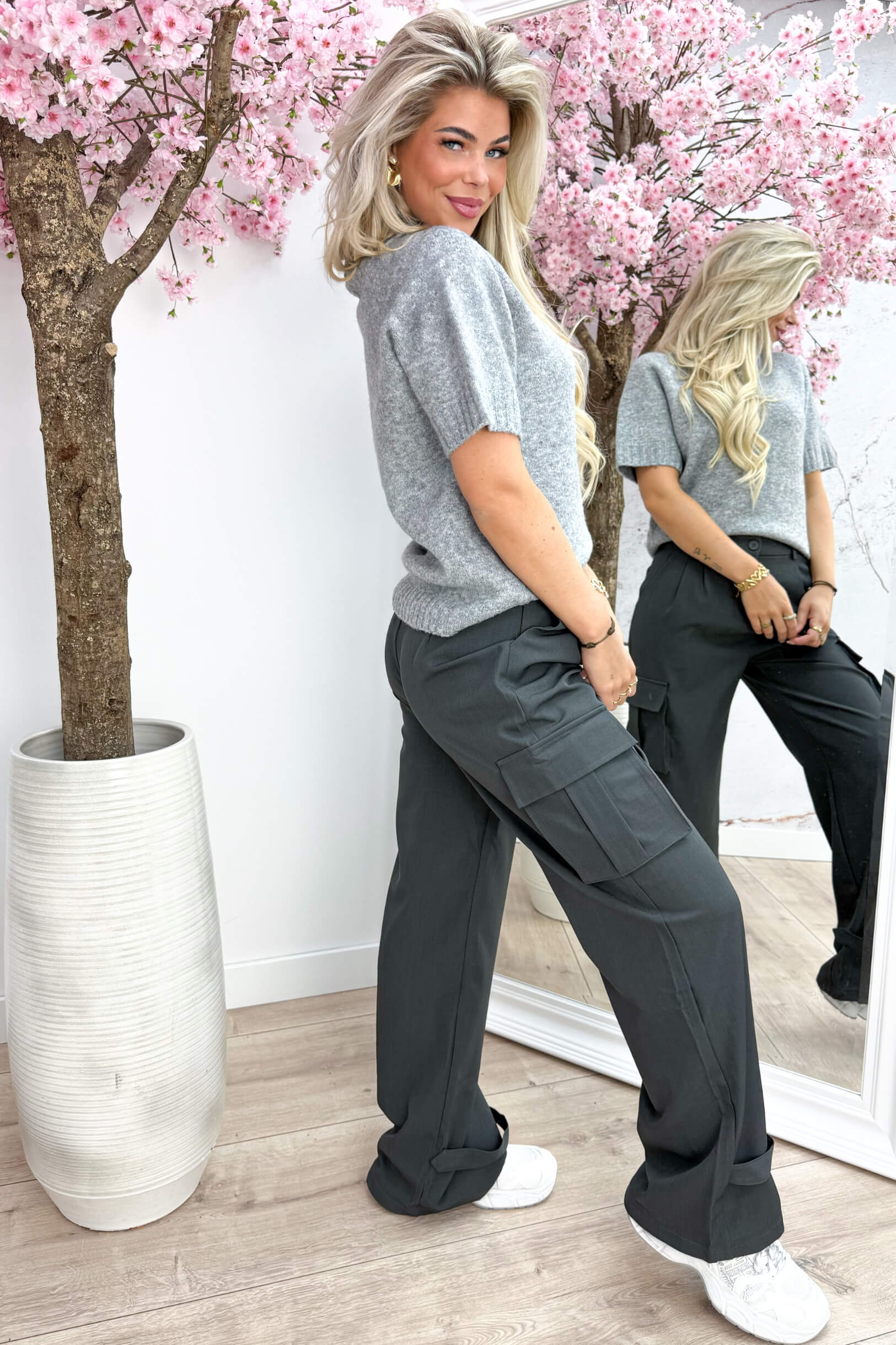 Cargo pantalon pants - Dk. grijs
