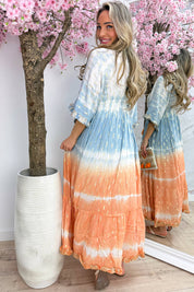 Havana beach dress - Jeans blue