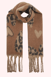 Leopard lover sjaal - Camel
