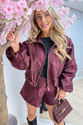 Wild at rose bomber - Bordeaux