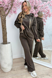 Leopard details comfy co-ord - Bruin