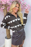 This must be love zipper trui - Bruin