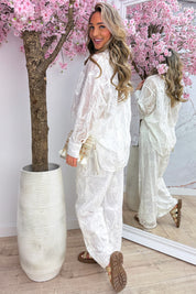Leaf a little sunshine co-ord - Wit