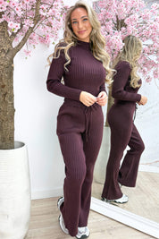 Number one ribbed topje - Bordeaux