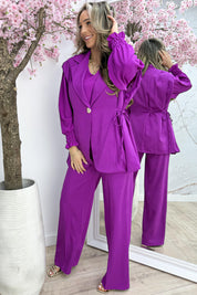 On point co-ord - Berry purple