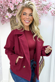 Ready for fall vilt trenchcoat - Bordeaux