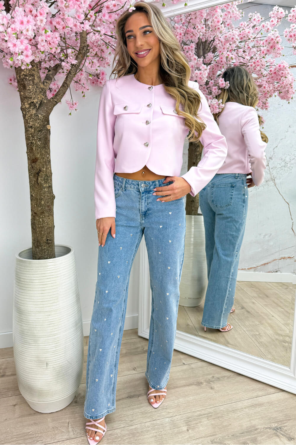 Sweet love jacket - Roze