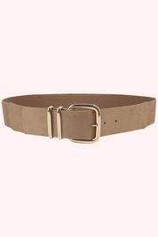 Suede crush riem - Taupe