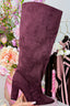 Suede luxury heels - Bordeaux