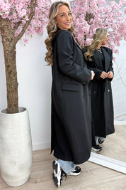 On the go trenchcoat - Zwart