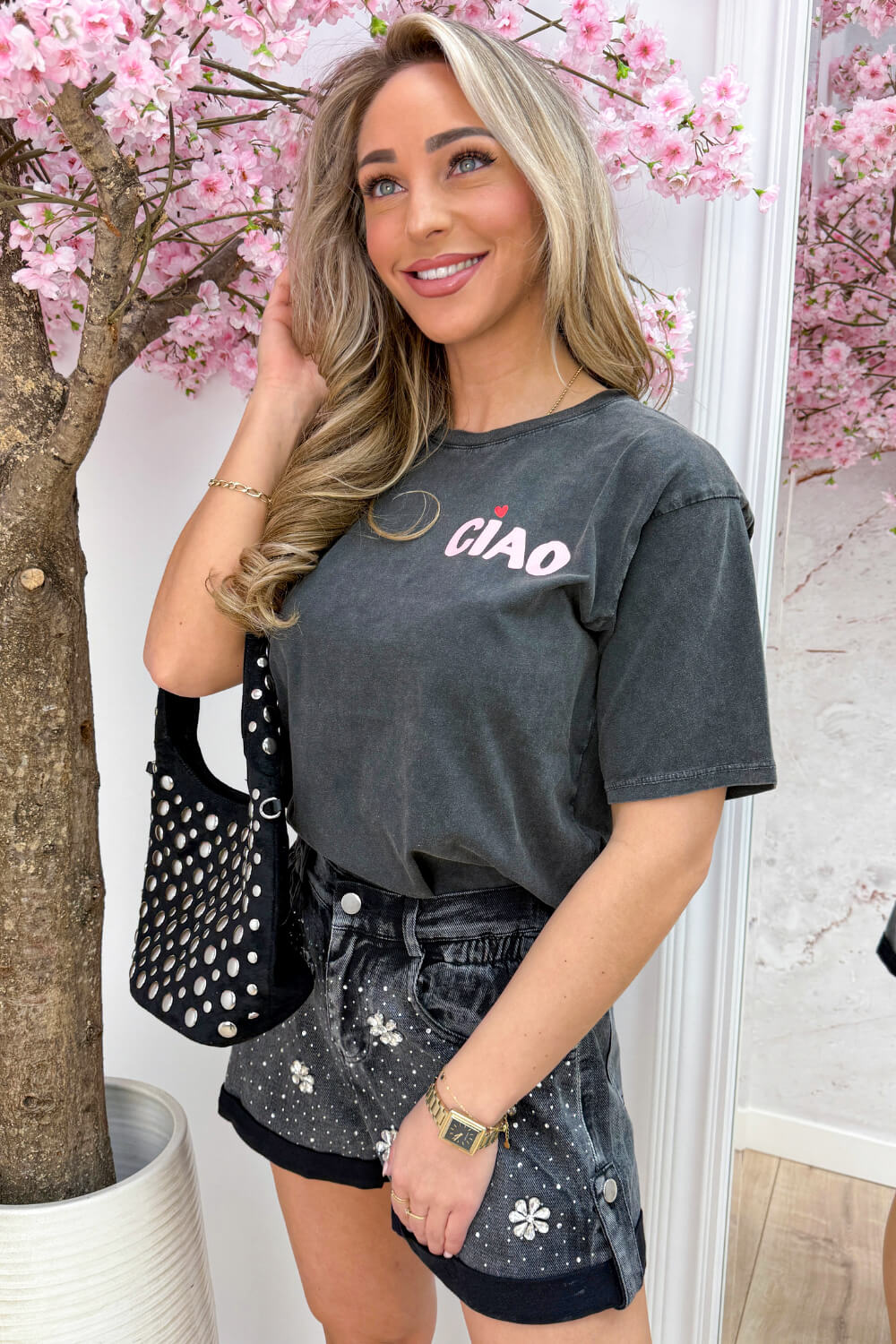Ciao T-shirt - Dk. grijs
