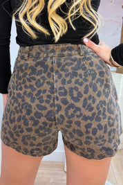 Denim gone wild skort - Bruin