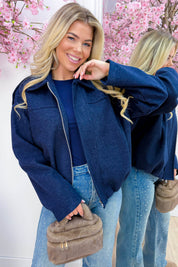 Fall for me vilt jacket - Navy