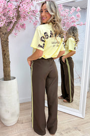 Leopard LA T-shirt - Geel