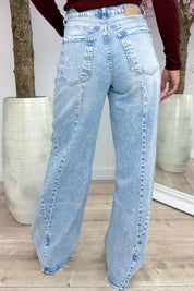 Love at first fit wide leg jeans (Queen Hearts) - Jeans blue