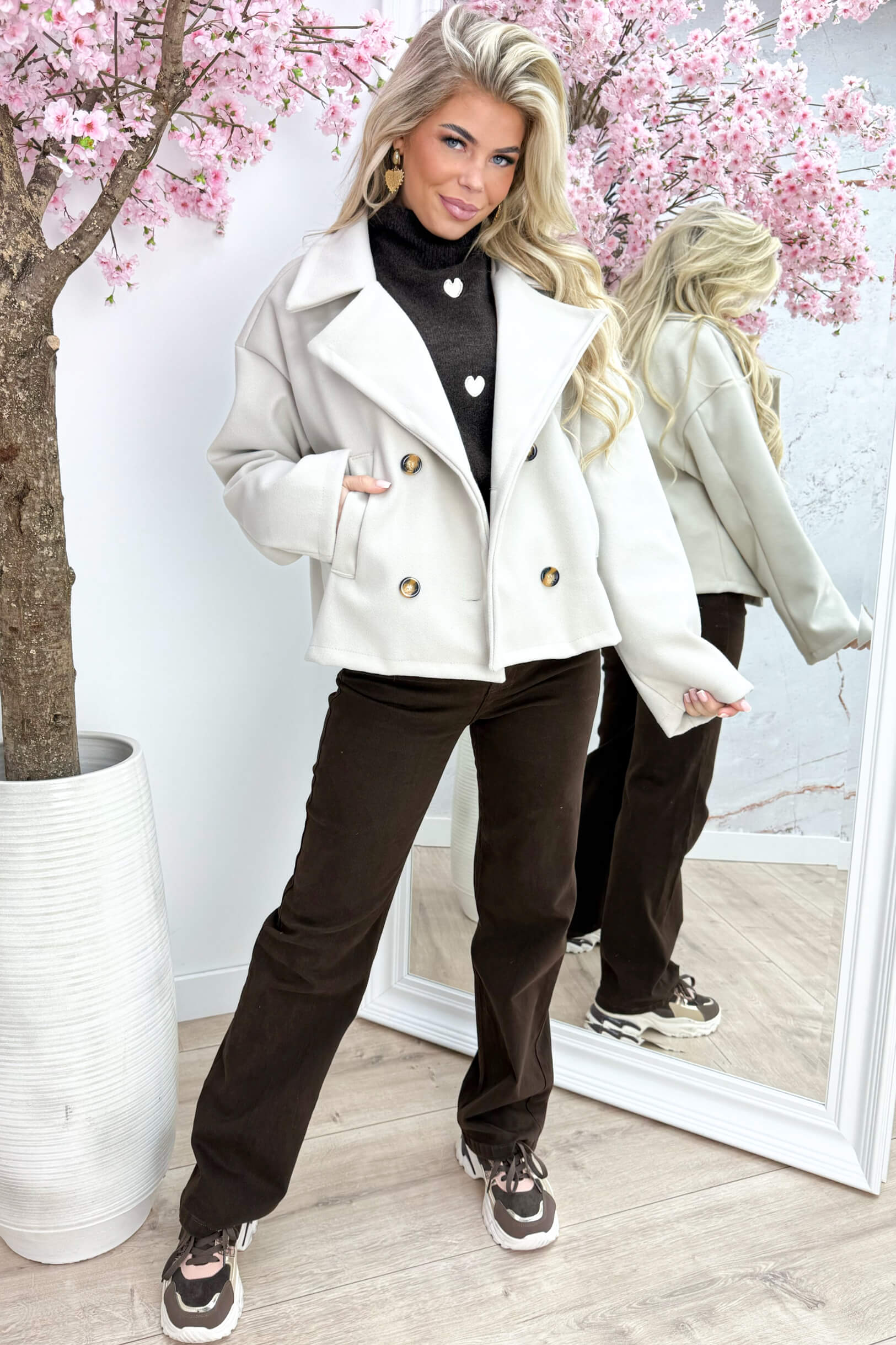 Ready for fall vilt trenchcoat - Lt. beige