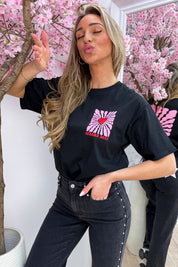 Spread love T-shirt - Zwart