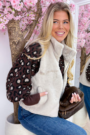 Fur the love of it gilet - Beige