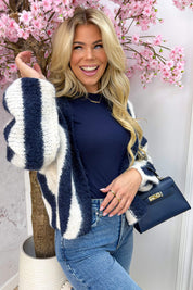 Stripe it up vest - Navy