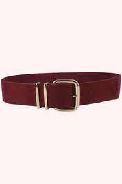 Suede crush riem - Bordeaux