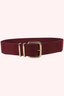 Suede crush belt - Bordeaux
