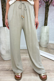 Linnen pants - Taupe