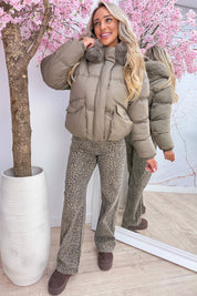 Baby it’s cold outside winterjas - Taupe