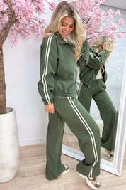 Always in style stripe pantalon - Army
