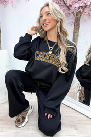 Cherie comfy co-ord - Zwart