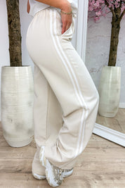 Just for you stripe pantalon - Beige