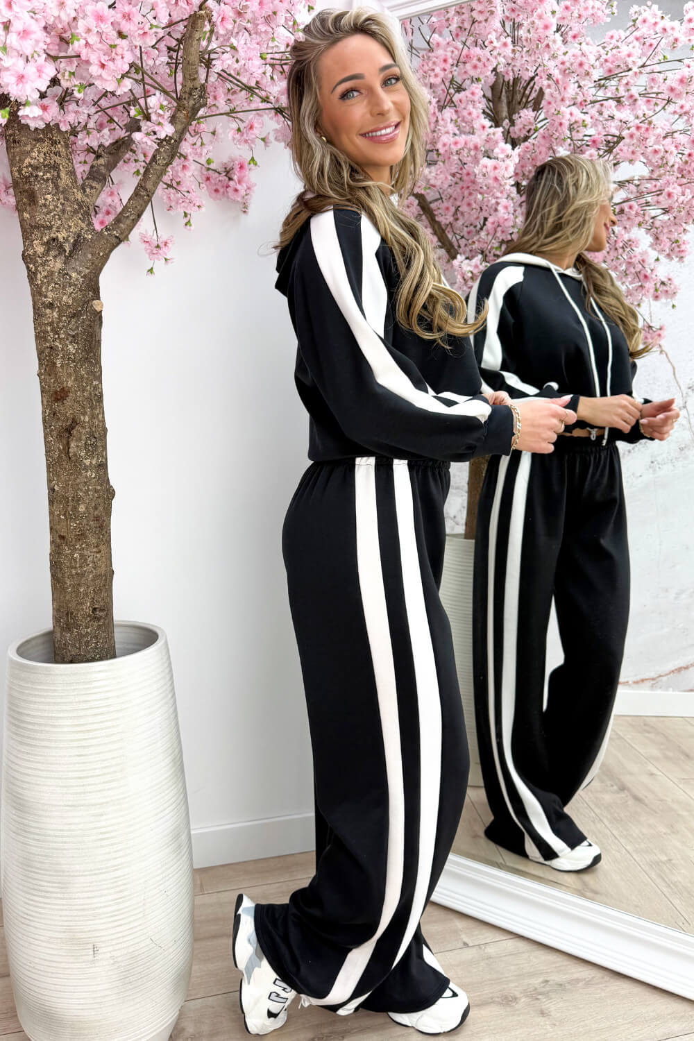 Chill day comfy co-ord - Zwart