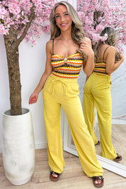 Missy gold detail body - Oranje