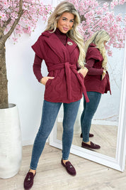 Sunshine broche gilet - Bordeaux