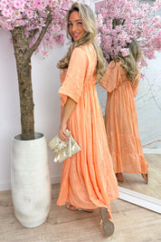 Hawaii beach dress - Lt. oranje