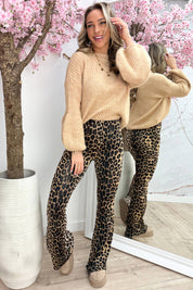 Balloon sleeve trui - Dk. beige