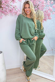 The sparkling side of comfy co-ord - Army