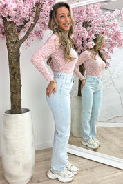 Elegant lace topje - Roze