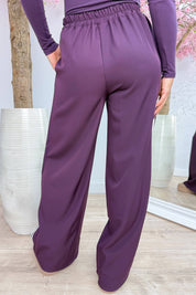 On the right track pants - Berry purple